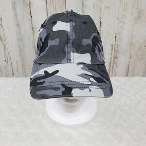 Camo Velcro Cap Gray Black OSFM